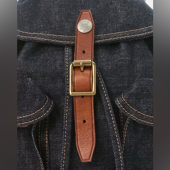 NWT RRL Ralph Lauren Double RRL Mini Denim Indigo Rucksack - Picture 5 of 7